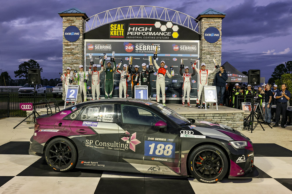 RutronikRacingwinsinSebringinaneventfulendtothisseasons24HSeriespoweredbyHankook4